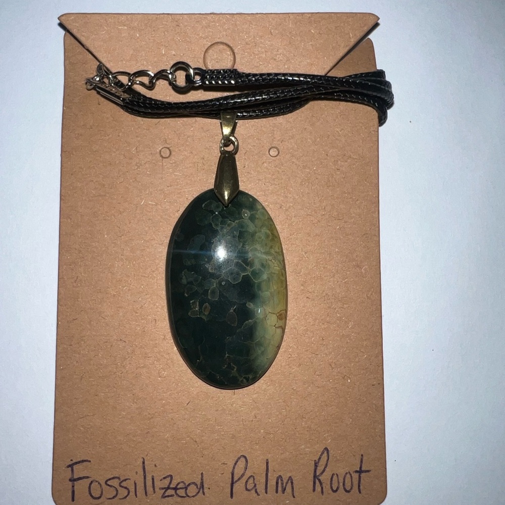 Elegant Fossilized Palm Root Necklace